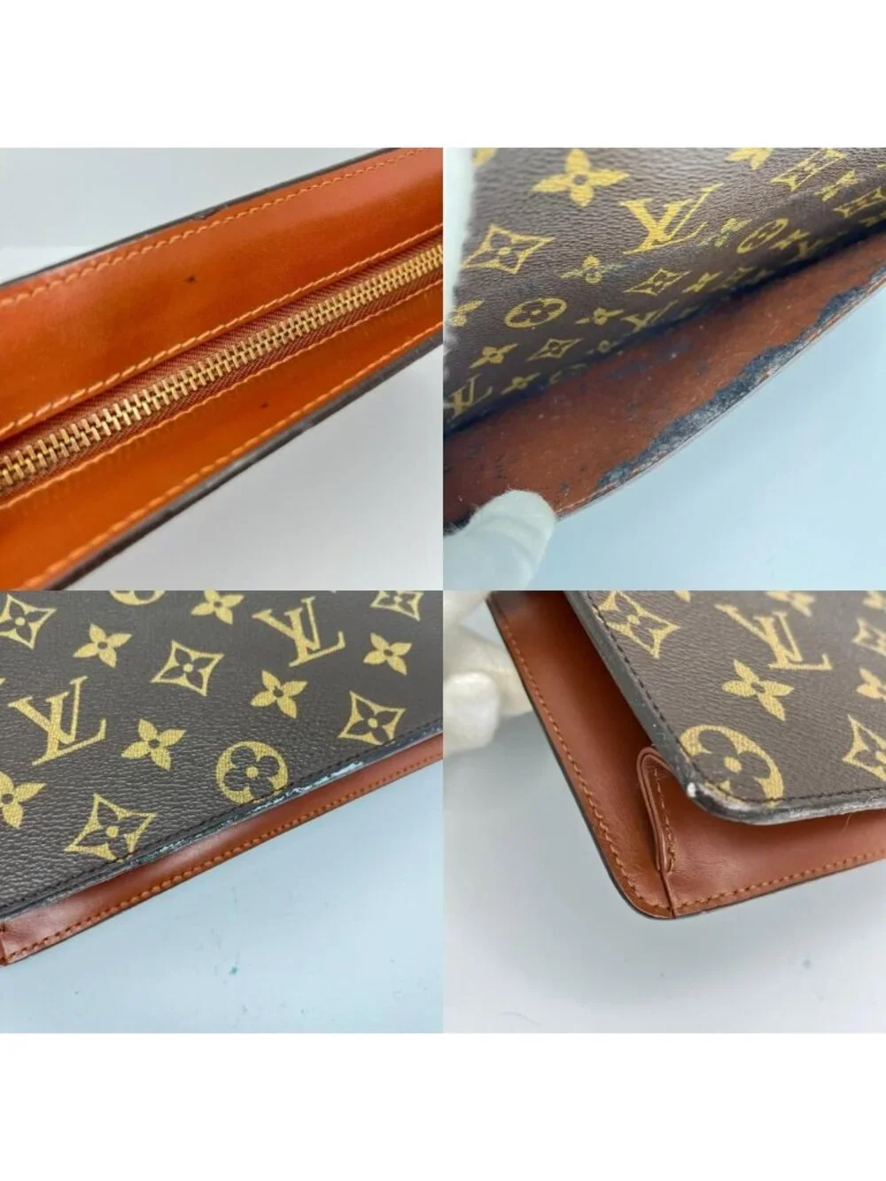 Louis Vuitton Monogram Pochette Homme Second Bag Brown